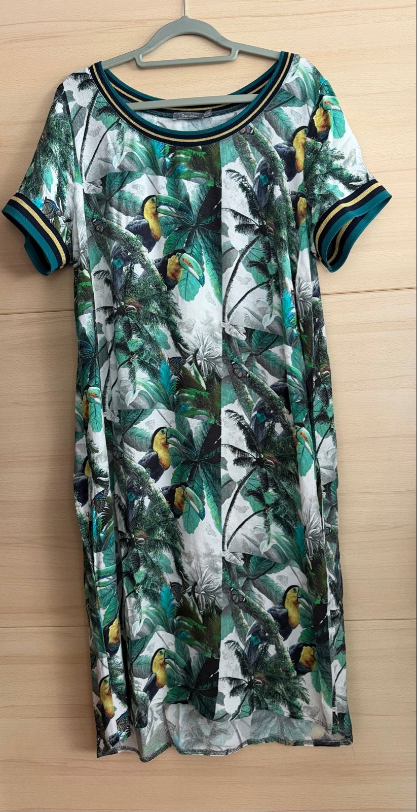 Geisha zomerjurk maat XL / 42 nieuw met tropische print, Maat 46/48 (XL) of groter, Nieuw, Knielengte, Meerkleurig