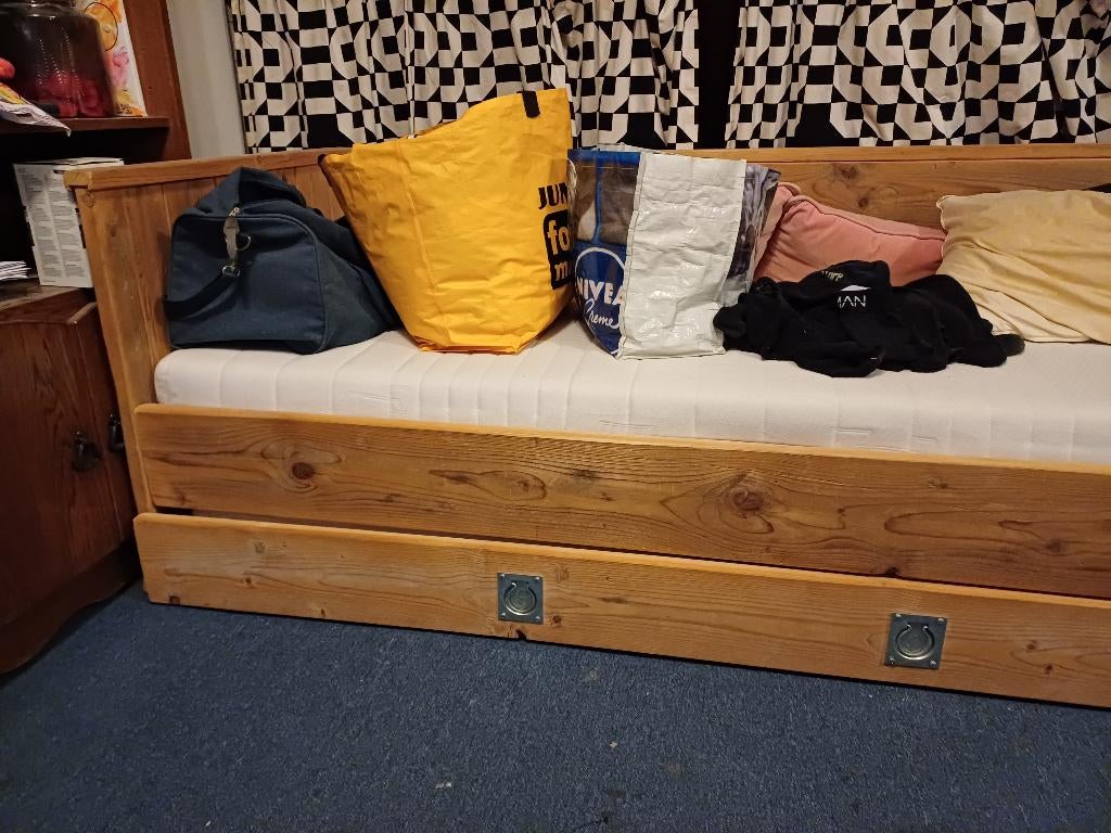 Kinderbed met extra slaapplaats, Kinderen en Baby's, Kinderkamer | Bedden, 85 tot 100 cm, Gebruikt, 180 cm of meer, Ophalen