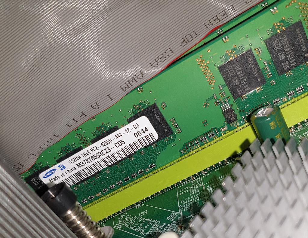 Samsung 2x 512MB DDR2 desktop RAM, 1 GB total, Ophalen of Verzenden, DDR2, Desktop, Gebruikt