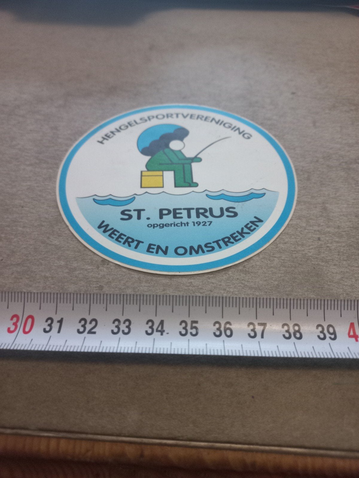 Vintage HSV St. Petrus Weert en Omstreken sticker, Ophalen of Verzenden, Zo goed als nieuw