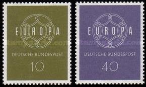 WEST DUITSLAND 1959 Europa-Cept, Michel: 320-21, Postfris., Verzenden, BRD, Postfris