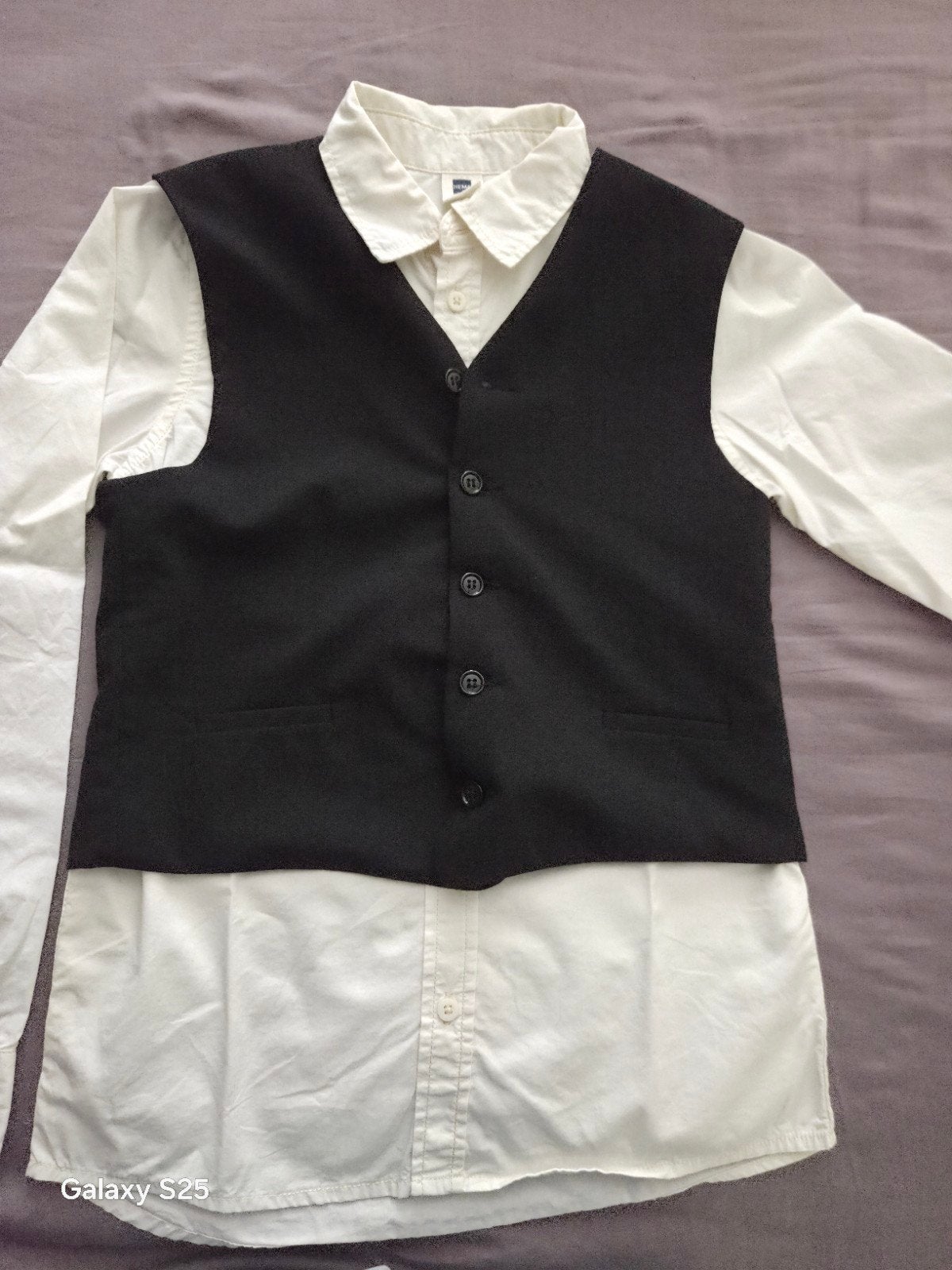 G.O.L. Boys Vest & HEMA Overhemd Maat 146/152, G.O.L. Boys & HEMA, Ophalen of Verzenden, Zo goed als nieuw, Setje