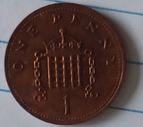 engelse munten 1 penny  1980 , volgnr 80, Ophalen of Verzenden, Overige landen, Losse munt