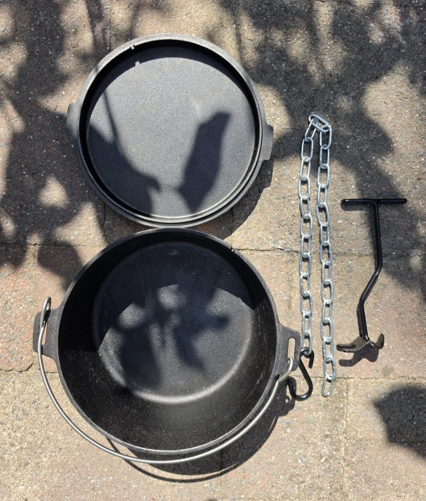 Camp chef dutch oven deluxe (25cm) met driepoot, Ophalen, Nieuw