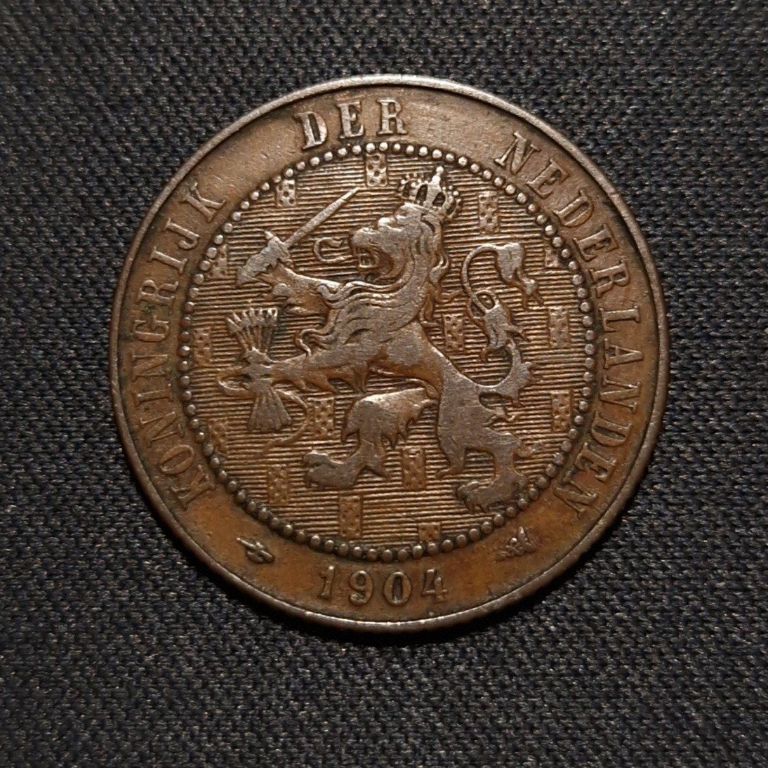 2 1/2 cent 1904, Verzenden, Koningin Wilhelmina, Losse munt