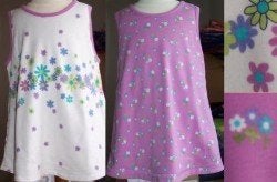 Reversible Gymboree jurk wit/lila maat 62 NIEUW (0232), Kinderen en Baby's, Meisje, Nieuw, Ophalen of Verzenden, Jurkje of Rokje