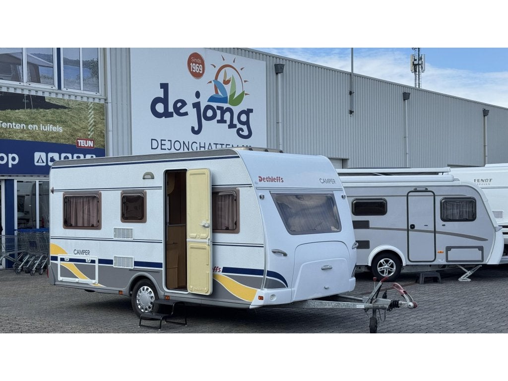 Dethleffs Camper 430 DB - Voortent, Caravans en Kamperen, Schokbreker, Rondzit, Bedrijf, 750 - 1000 kg
