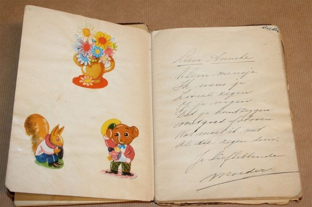 Poëziealbum 1948–1954 — Handgeschreven Vintage, Ophalen of Verzenden