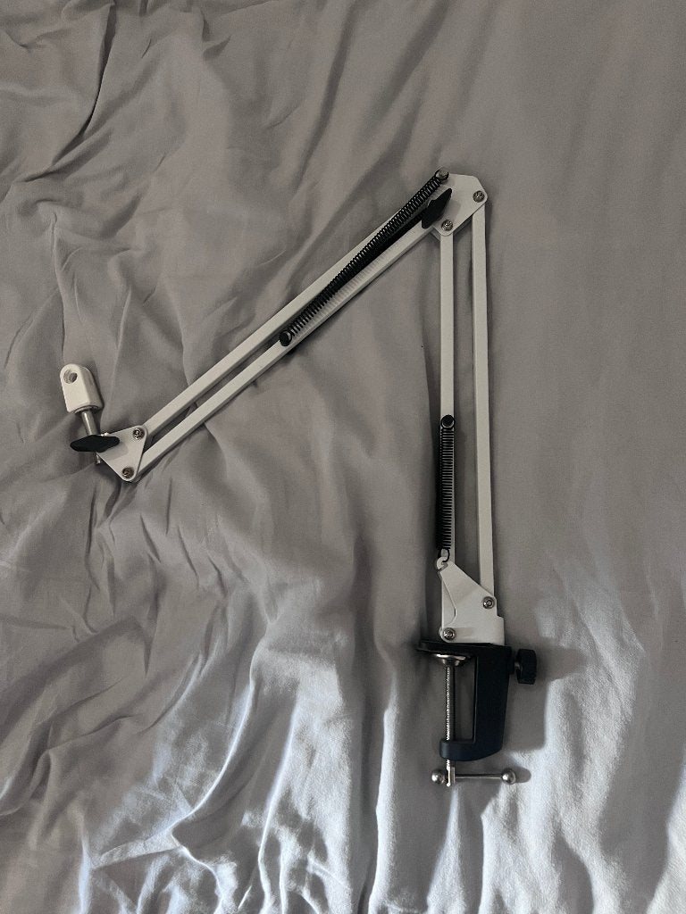 Microfoon standaard wit, Ophalen, Gebruikt