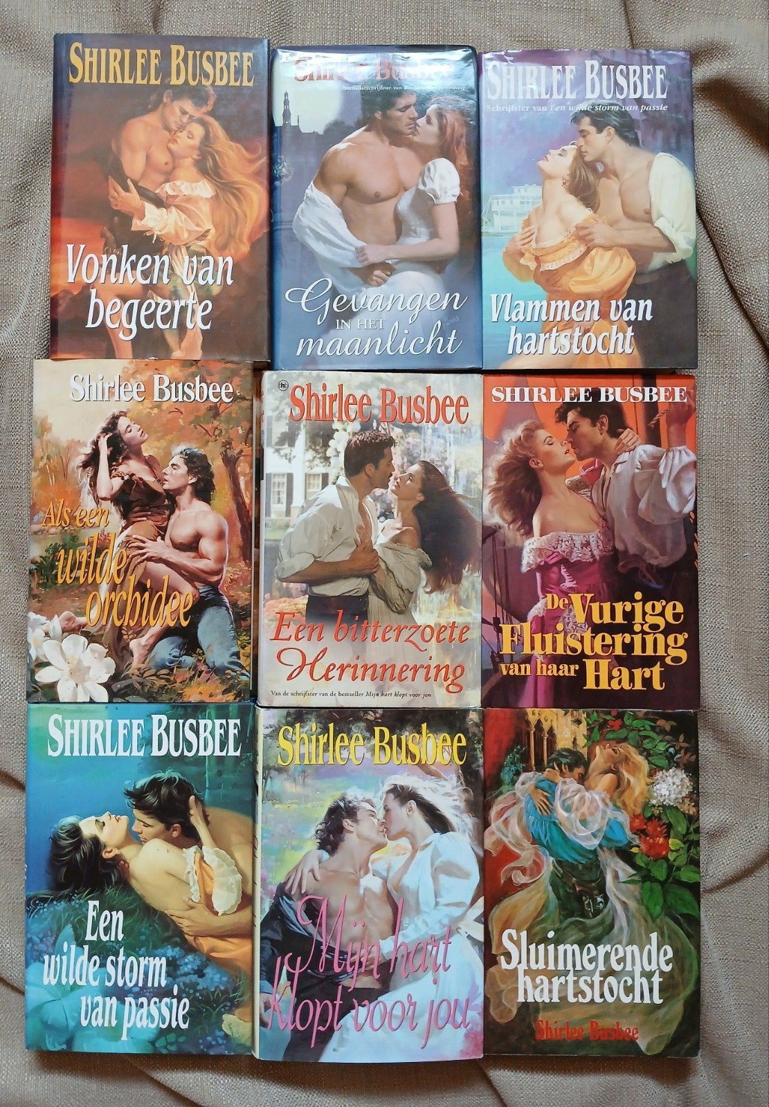 Shirlee Busbee Romantische Boeken Collectie (9 stuks), Boeken, Ophalen of Verzenden, Gelezen, Shirlee Busbee, Nederland