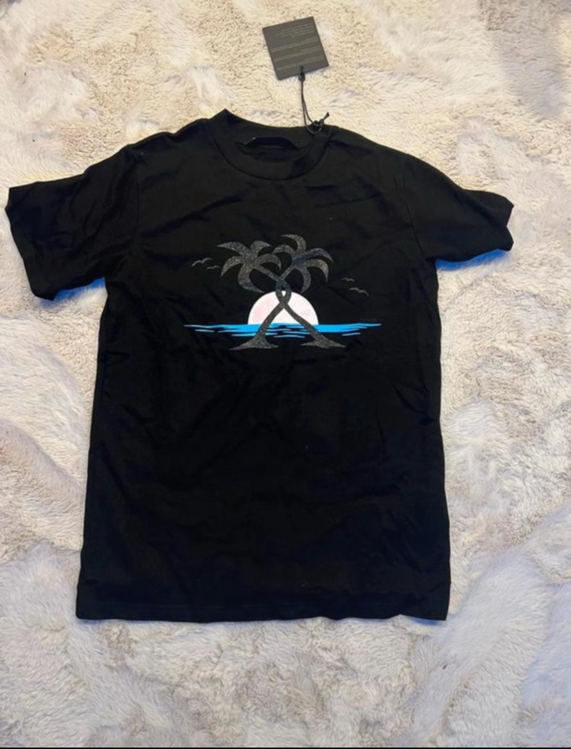 Palm Angels T-shirt Maat S, Ophalen of Verzenden, Nieuw, Maat 46 (S) of kleiner, Zwart