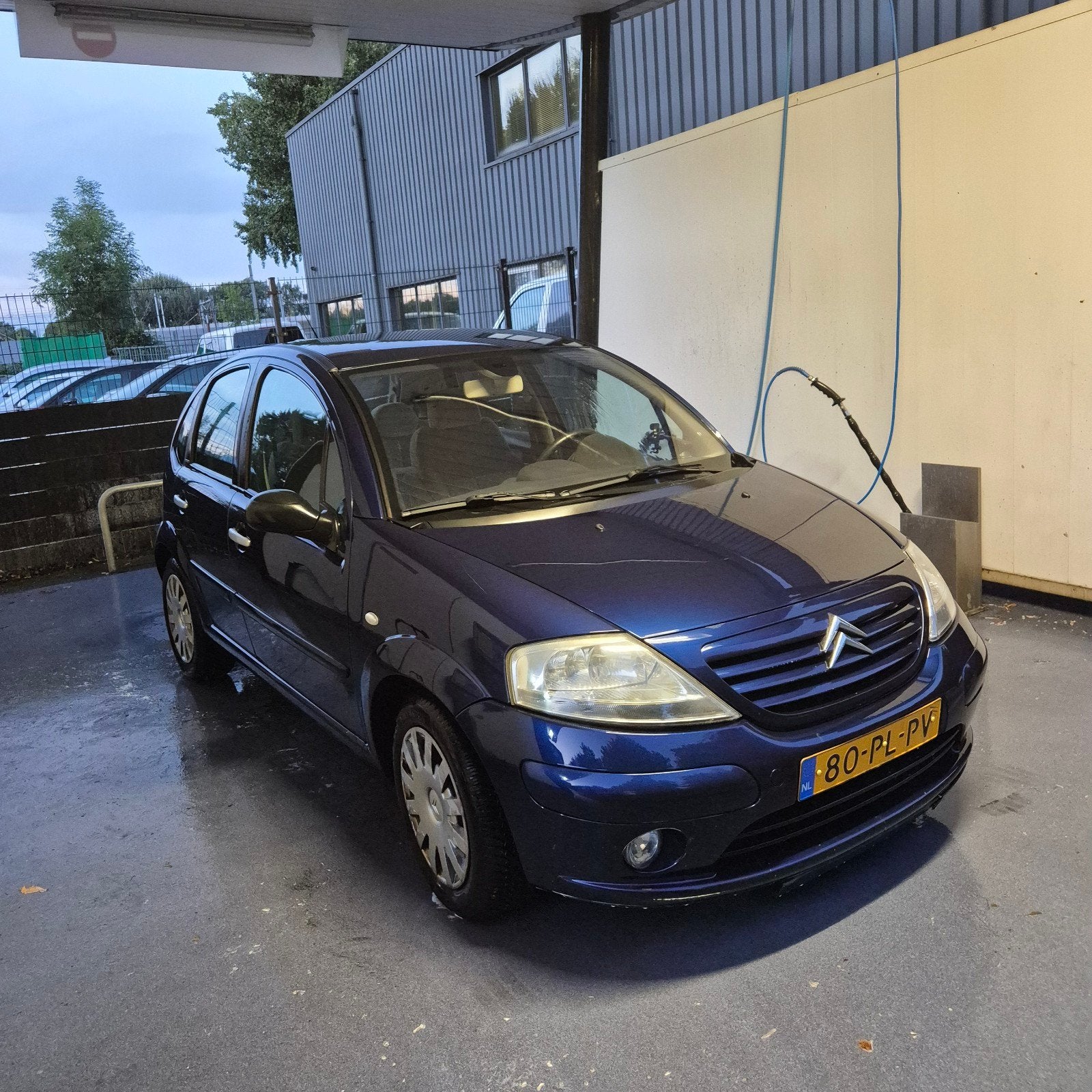 Citroën C3 1.4 I 2004 Blauw, Auto's, Citroën, Voorwielaandrijving, Stof, Beige, Blauw
