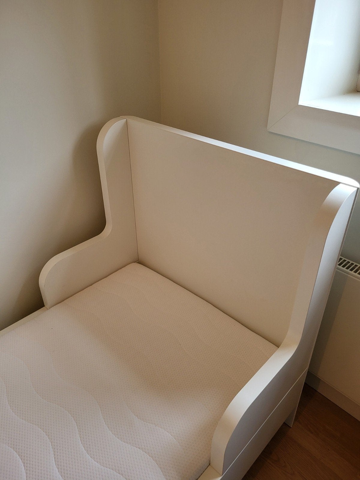 IKEA meegroeibed met meegroei matrassen, 70 tot 85 cm, Zo goed als nieuw, 180 cm of meer, Ophalen