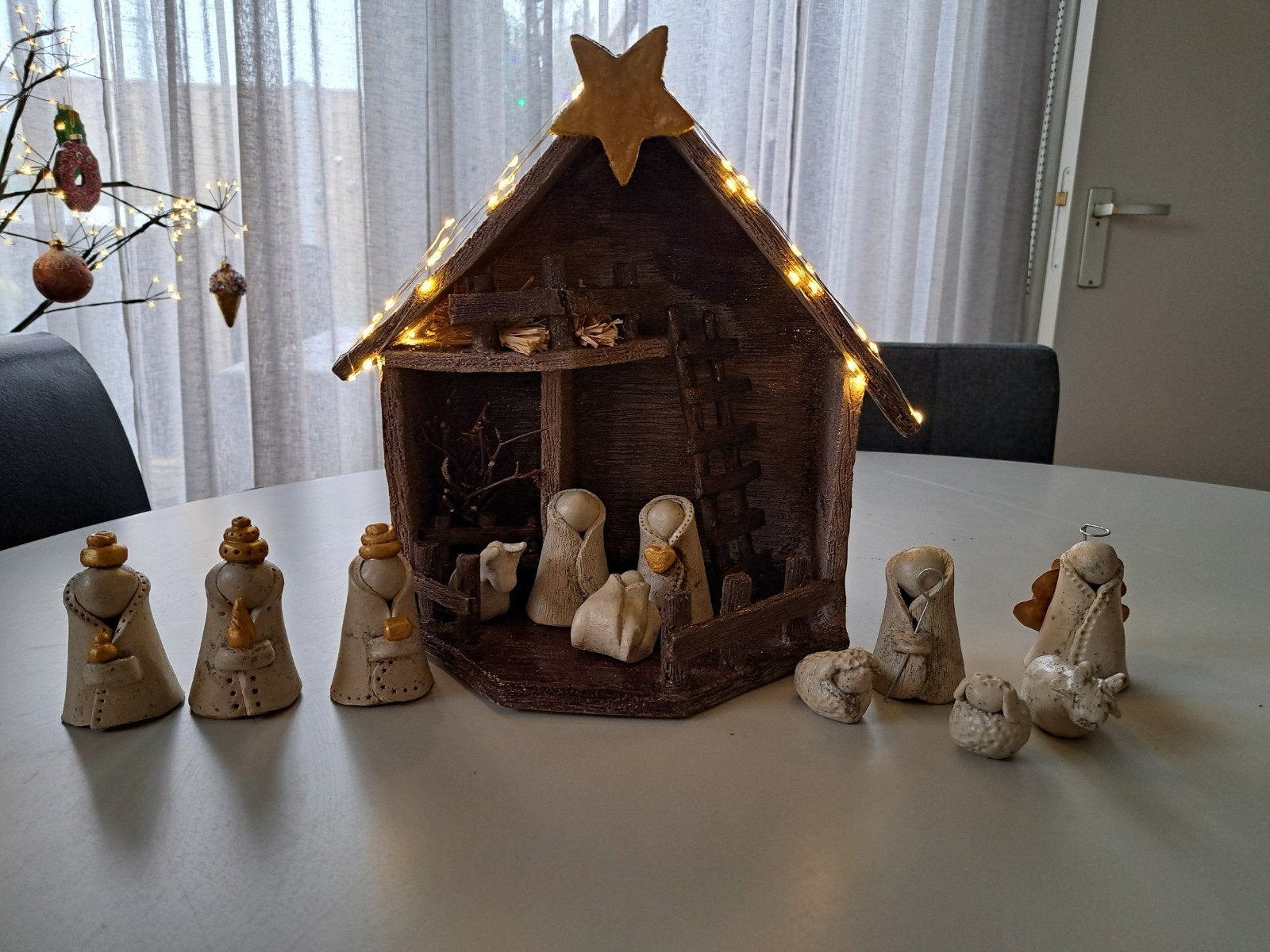 keramiek  kerststal, Ophalen