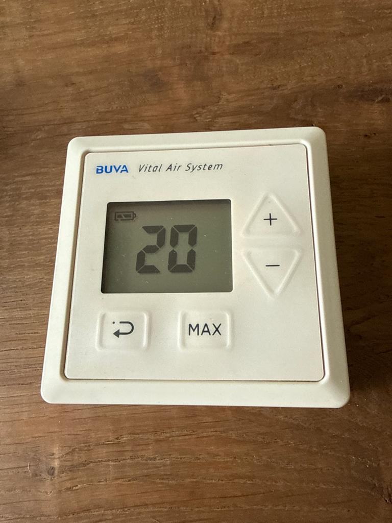 BUVA Vital Air System Afstandsbediening badkamer, Doe-het-zelf en Verbouw, Ventilatie en Afzuiging, Ophalen of Verzenden, Zo goed als nieuw
