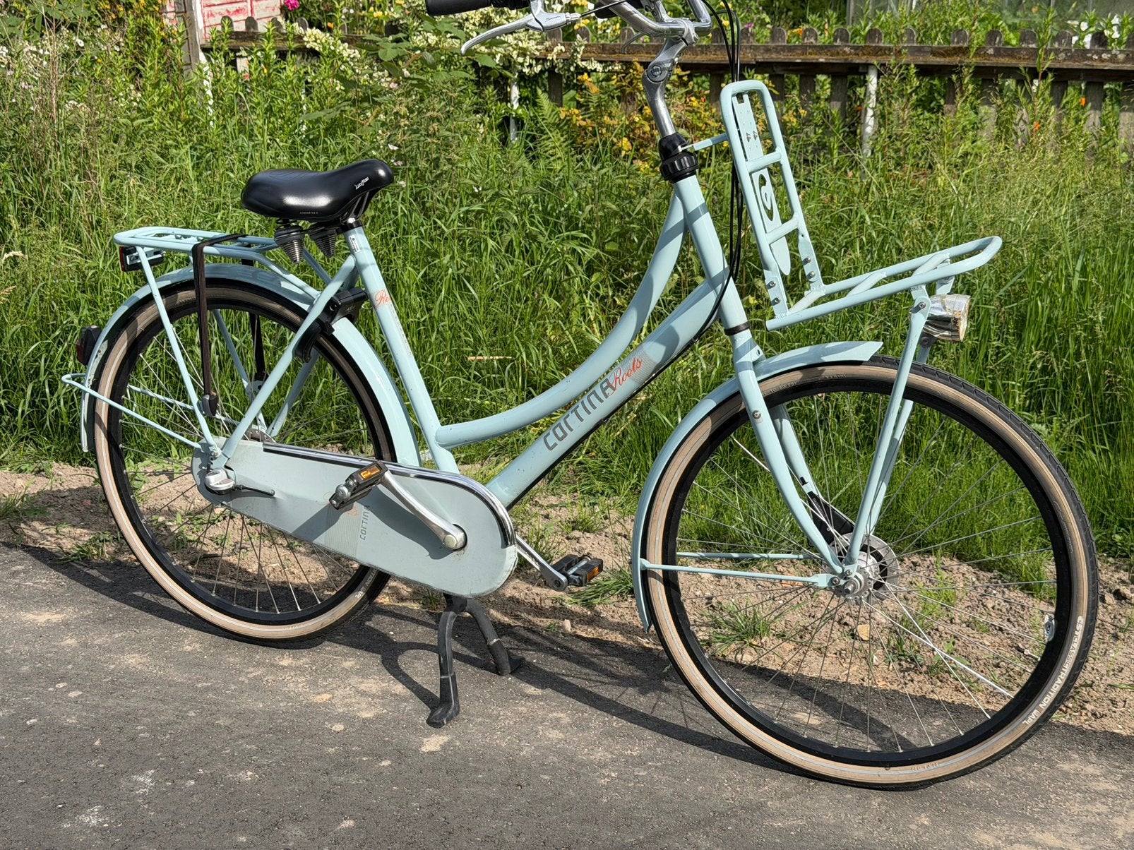 Cortina fiets 28inch 3 versnellingen licht blauw, 56 cm of meer, Ophalen, Trommelrem, Versnellingen