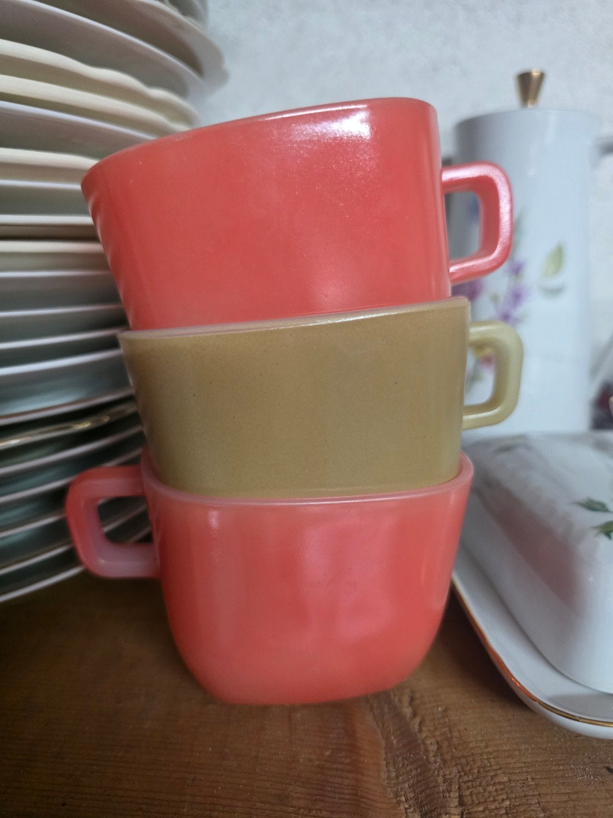 arcopal Opale vintage retro soepkommen, Overige merken, Ophalen of Verzenden, Kom(men), Overige stijlen