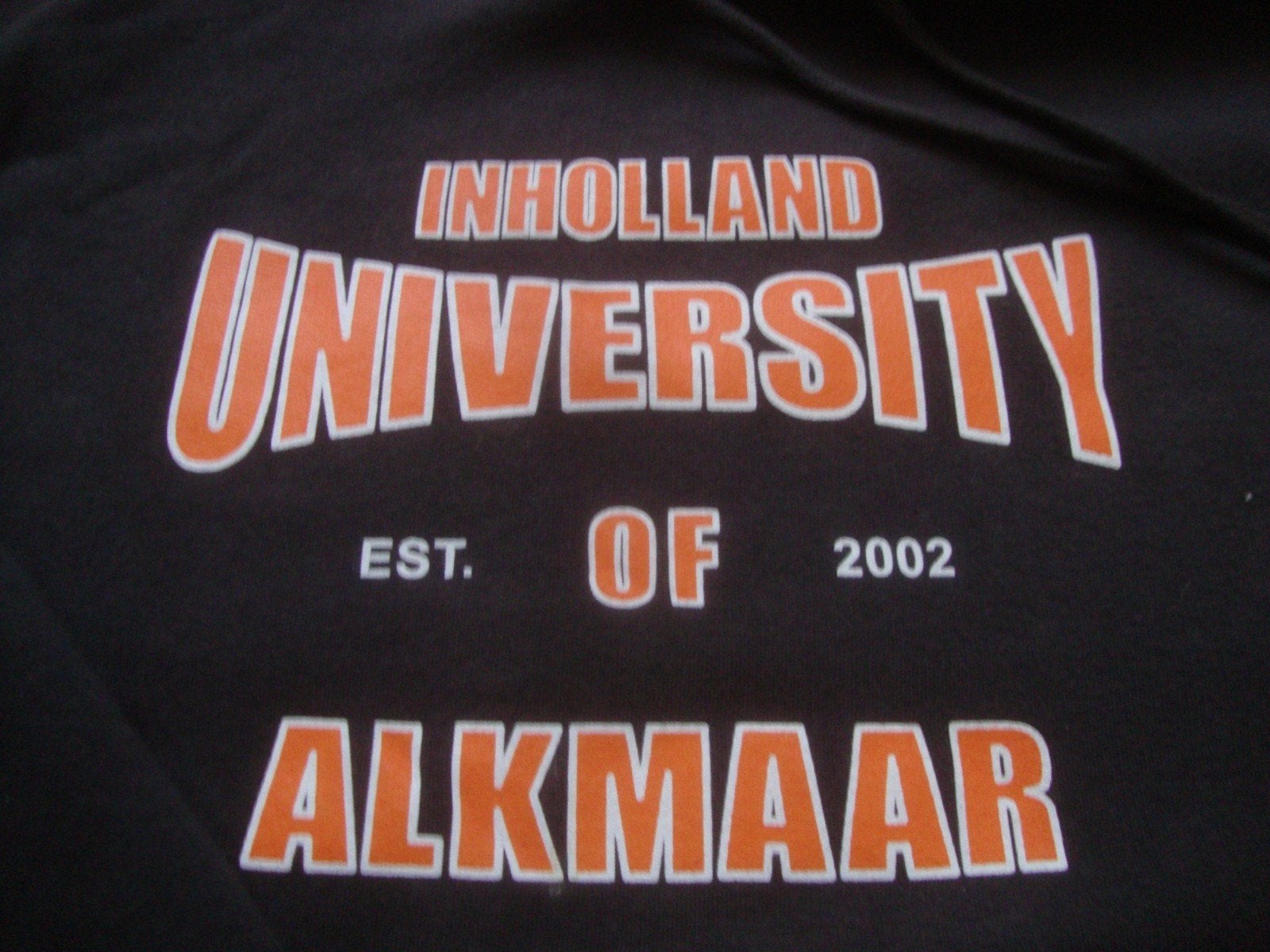 Inholland University Alkmaar hoodie - sweater - trui. M / V, Maat 38/40 (M), Bruin, Ophalen of Verzenden, Starworld