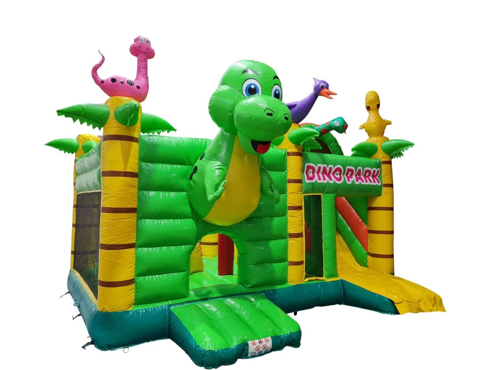 te koop mooi nieuw springkussen multiplay dino 5 x 6 meter, Ophalen of Verzenden, Nieuw, Verjaardag