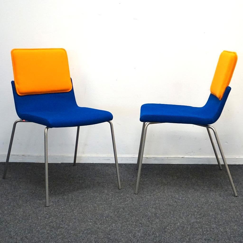 Gispen Triennial Design Stoelen | Oranje / Blauw | Stoelen, Gebruikt, -, Blauw, -