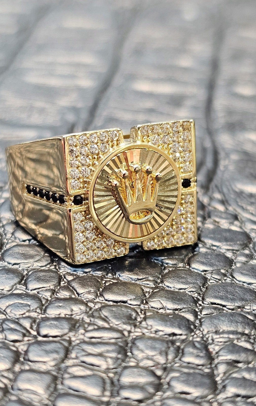 Prachtige 14k gouden rolex ring