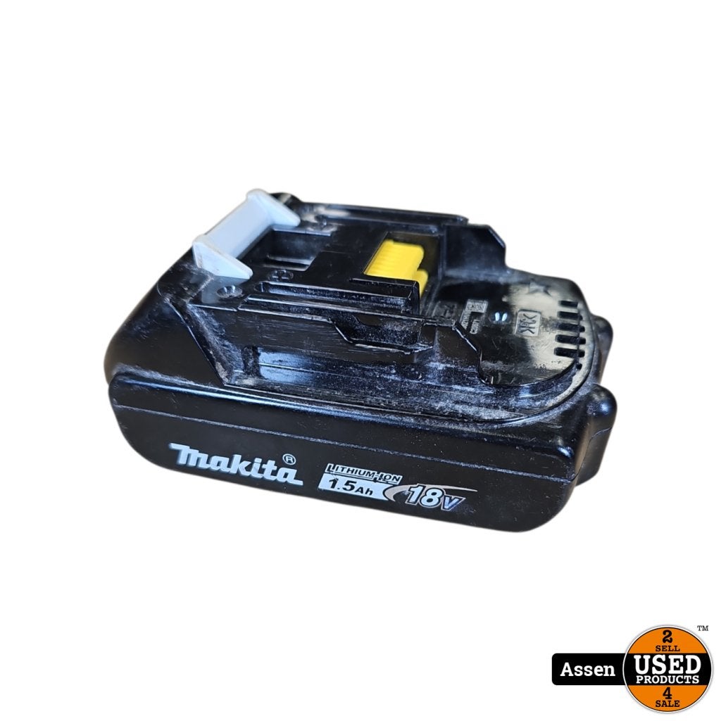 Makita 1.5ah 18v Accu | Gebruikte Staat | 1 Maand Garantie, Makita, Gebruikt, Support@makita.com, Makita Corporation, 3-11-8, Sumiyoshi-cho, 
Anjo, Aichi 446-8502
Japan