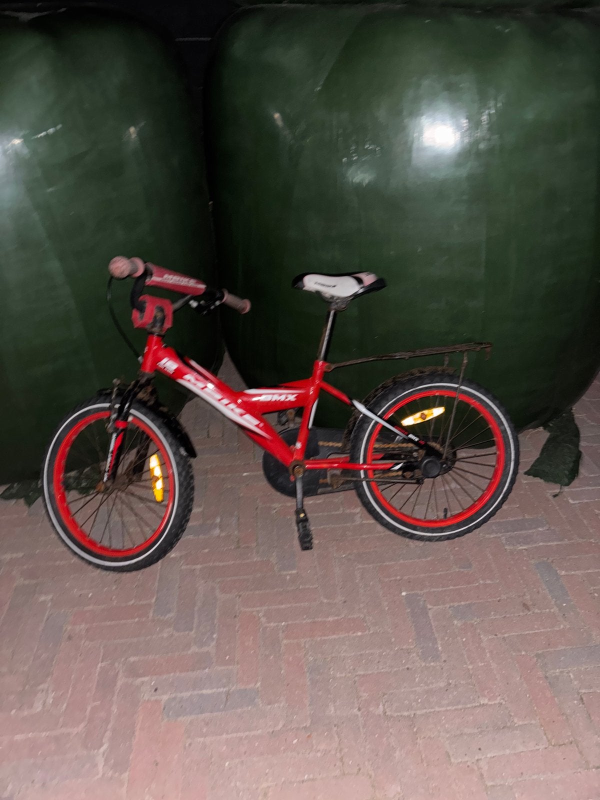 Rode BMX fiets - Gebruikt, Gebruikt, Staal, Velgrem, 20 tot 24 inch