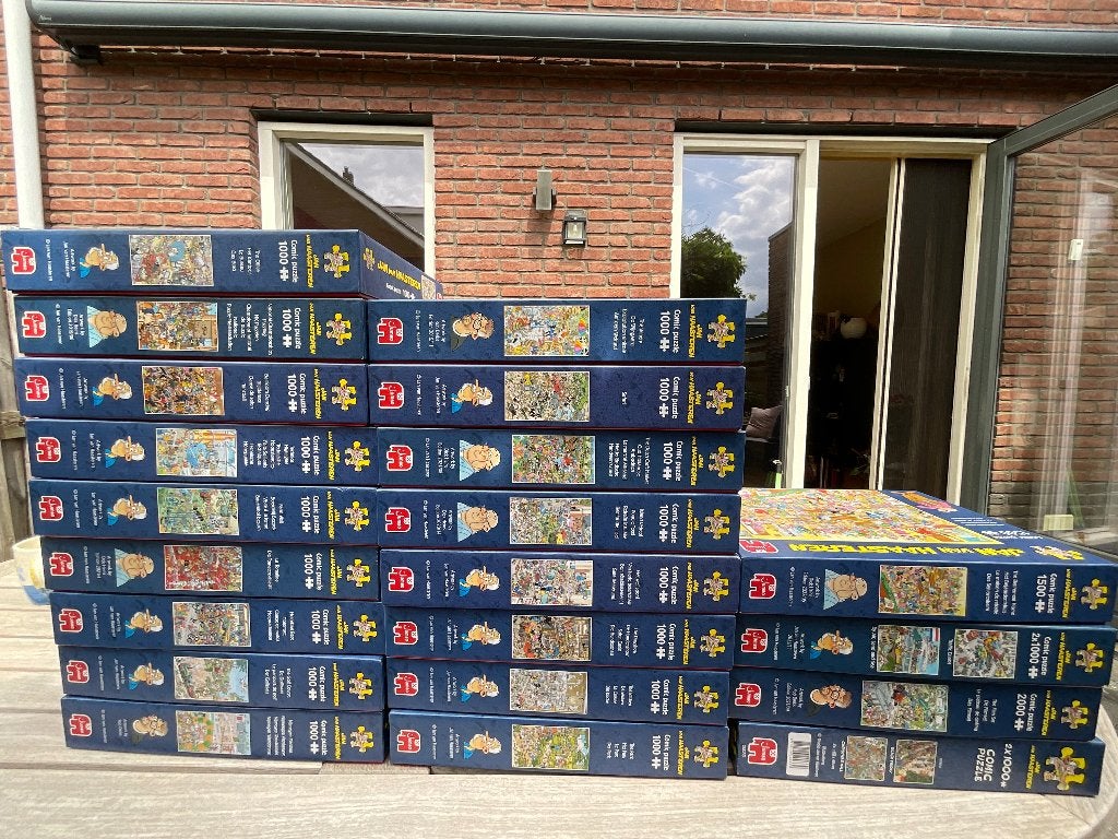 Jan van Haasteren Comic puzzle collection, Ophalen, Meer dan 1500 stukjes, Zo goed als nieuw, Legpuzzel
