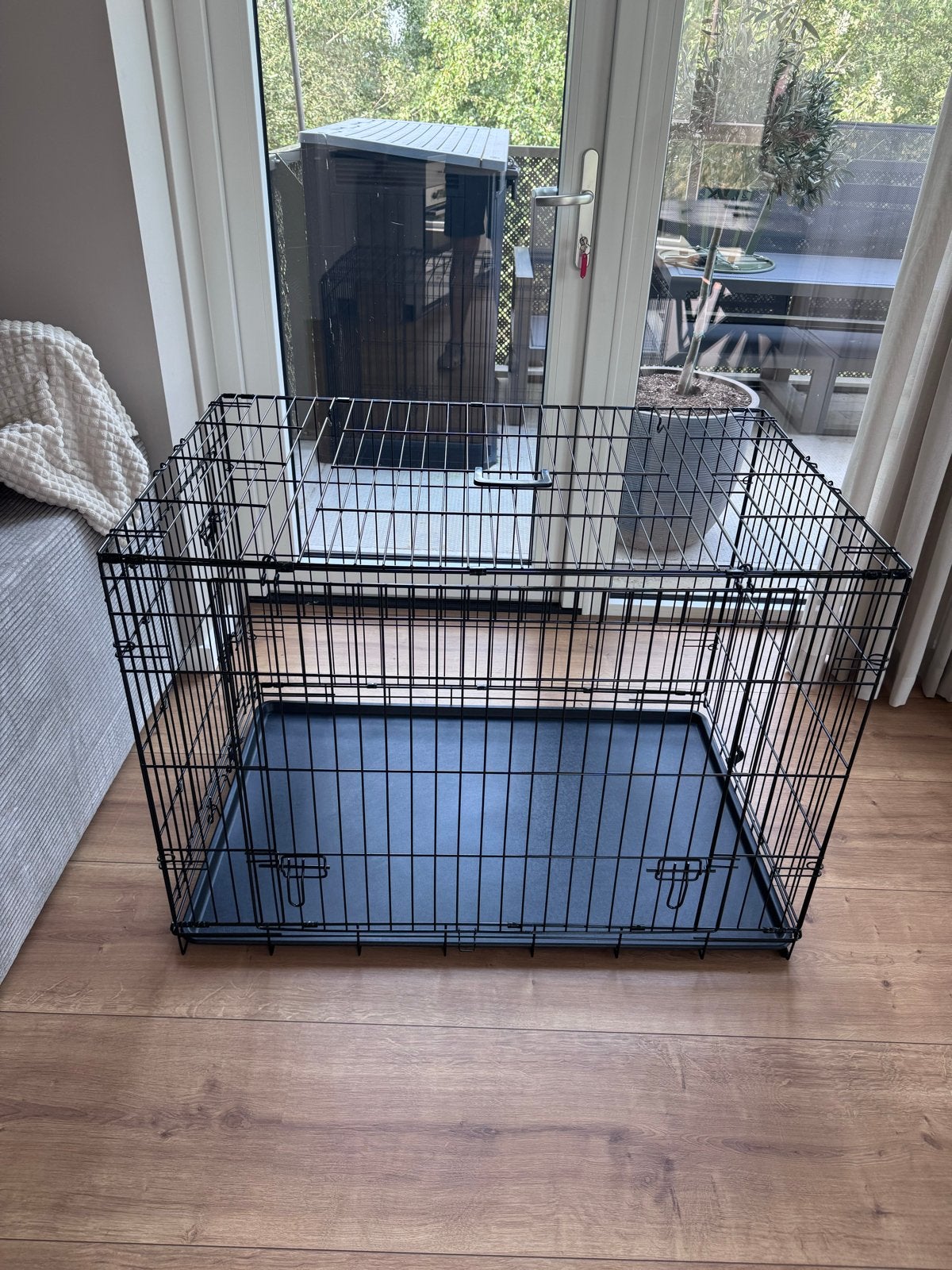 Hondenbench Nyo zwart - maat XL, Dieren en Toebehoren, Ophalen, Zo goed als nieuw