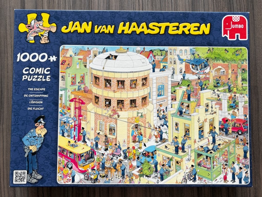Jan van Haasteren - De Ontsnapping - 1000 stukjes, Ophalen of Verzenden, 500 t/m 1500 stukjes, Zo goed als nieuw
