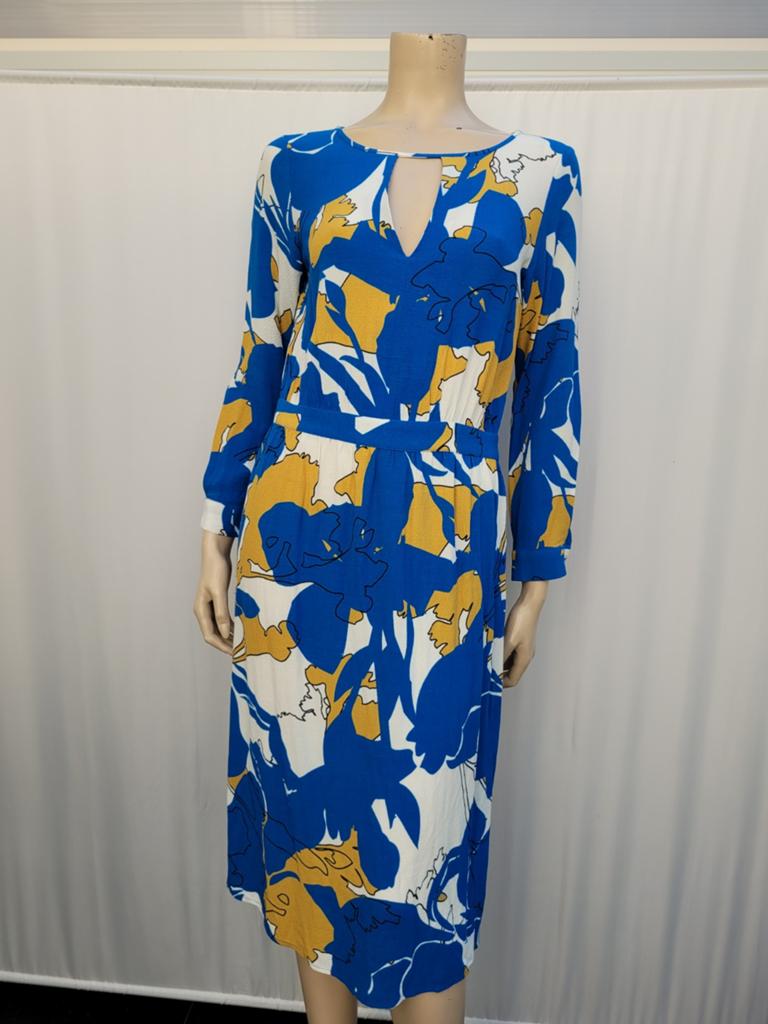 Six Ames jurk maat 36/S, Blauw, Ophalen of Verzenden, Zo goed als nieuw, Maat 36 (S)