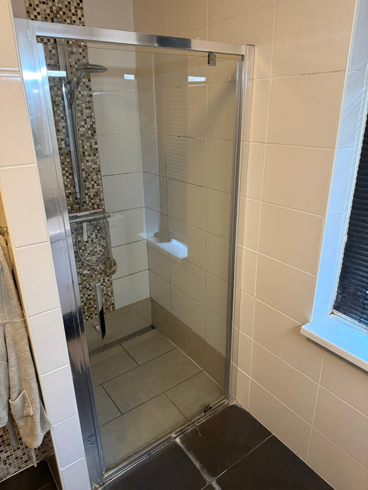 Glazen douchedeur 180x80cm, Ophalen of Verzenden, Gebruikt, Met douche