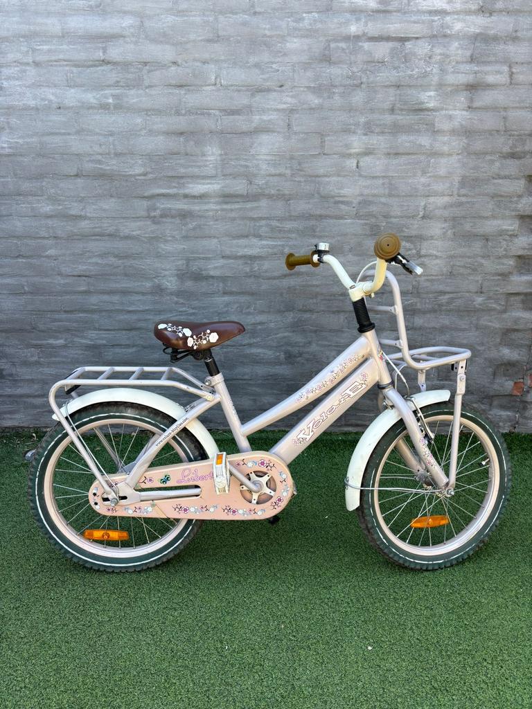 Volare kinderfiets 18inch, Fietsen en Brommers, Fietsen | Meisjes, Ophalen, Terugtraprem, Gebruikt, Handrem