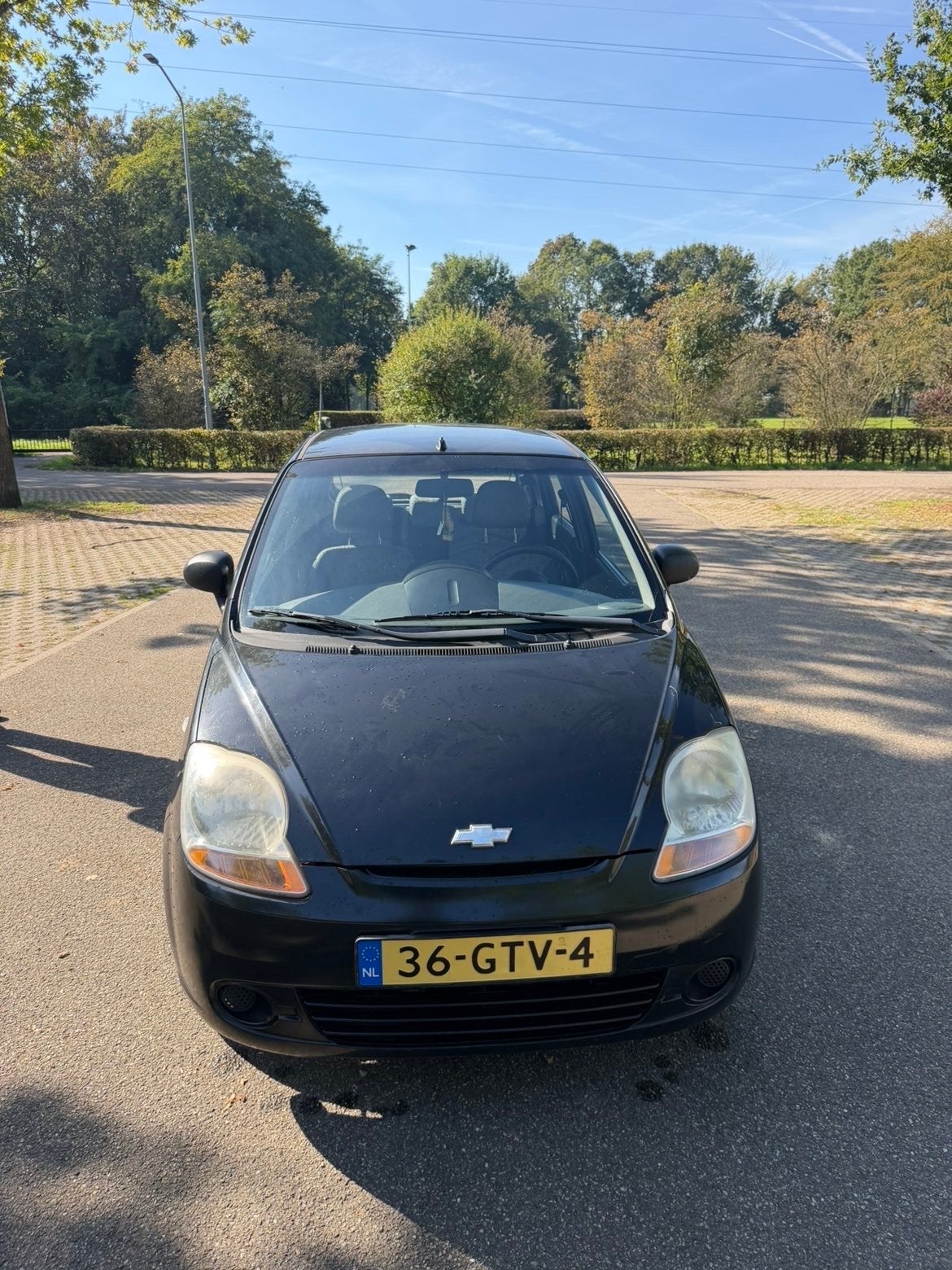 Chevrolet Matiz 0.8 2008 Zwart, Auto's, Voorwielaandrijving, Stof, Zwart, Origineel Nederlands