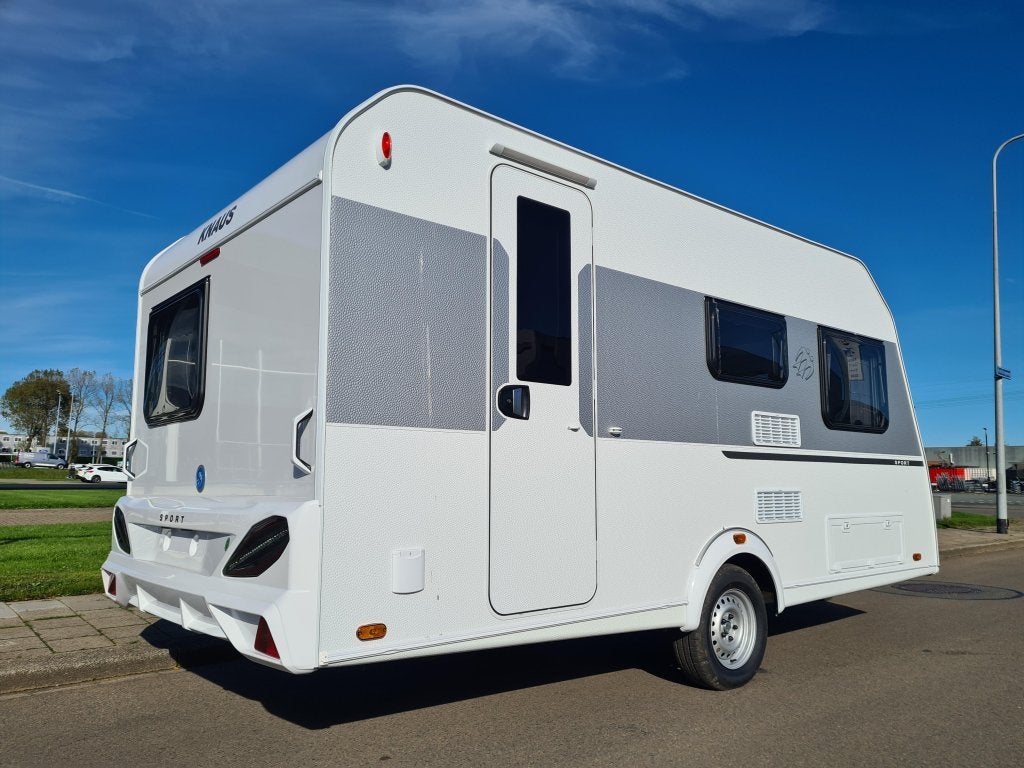 Knaus Sport 420 QD, Caravans en Kamperen, Bedrijf, Treinzit, 750 - 1000 kg, Schokbreker