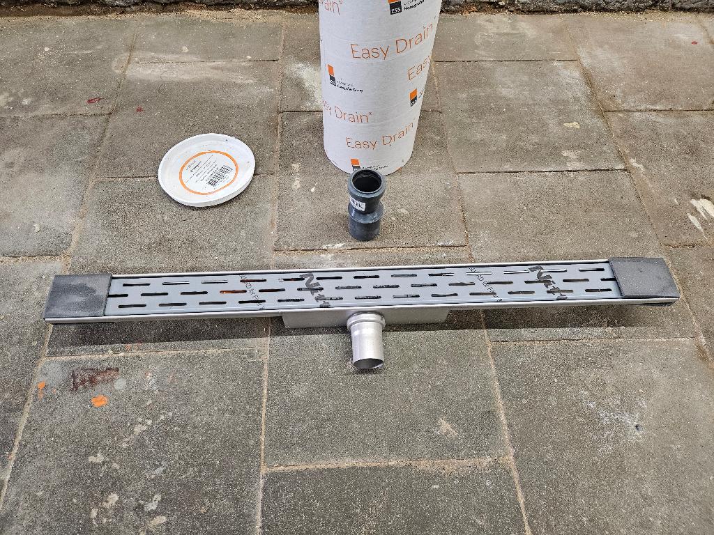 Douchegoot Douchedrain Douche drain Easydrain 800mm RVS, Ophalen, Nieuw, Rvs, Douche