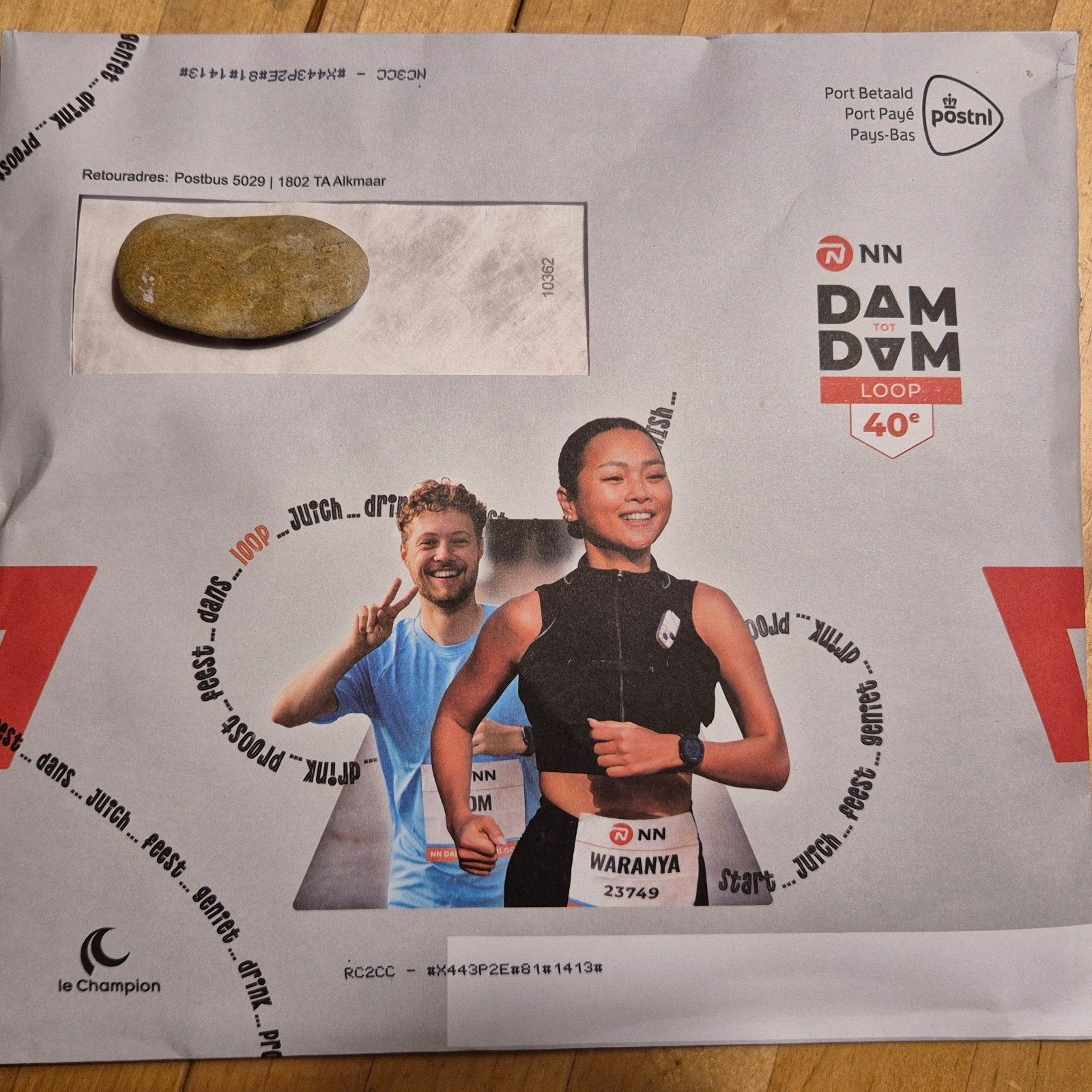 startbewijs dam tot damloop, start12:50, Eén persoon, September