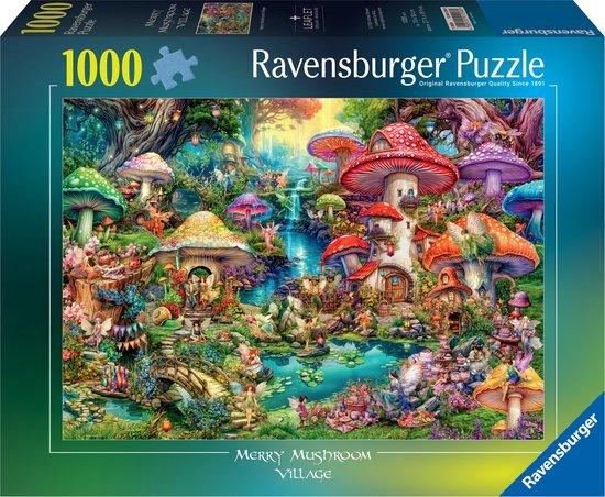 Ravensburger - Merry Mushroom Village - 1000 stukjes, Ophalen of Verzenden, 500 t/m 1500 stukjes, Nieuw, Legpuzzel