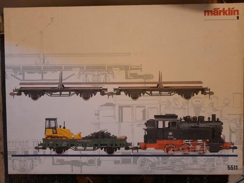 Marklin Spoor 1 5511 Spoorwegbouwtrein set, Treinset, Gelijkstroom of Wisselstroom, Ophalen of Verzenden, Zo goed als nieuw