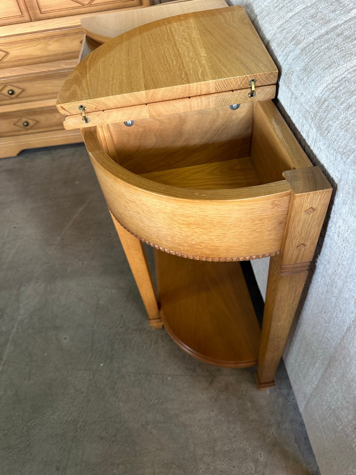 Halftafel met lade en opbergruimte, Ophalen, 50 tot 100 cm, X, X
