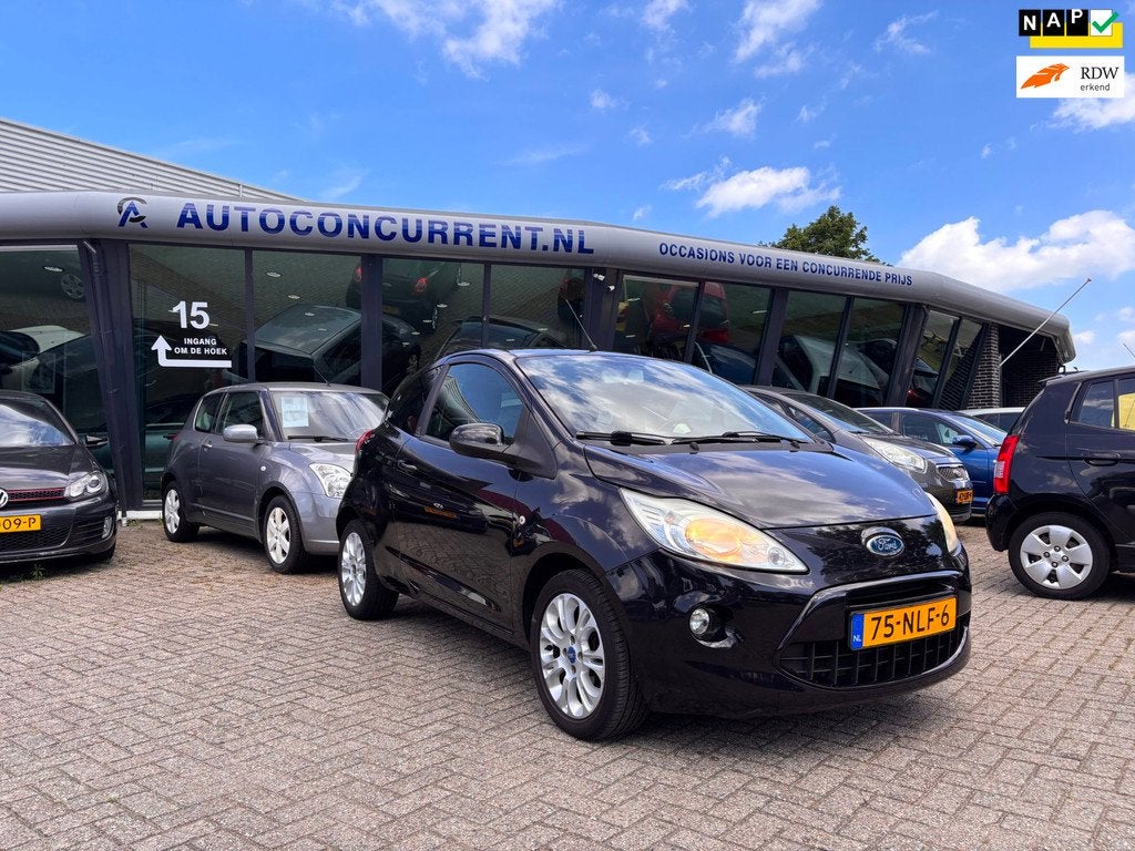 Ford Ka 1.2 Couture First Edition, Airco, Rondom deukjes en, Auto's, Voorwielaandrijving, Gebruikt, 4 cilinders, 4 stoelen
