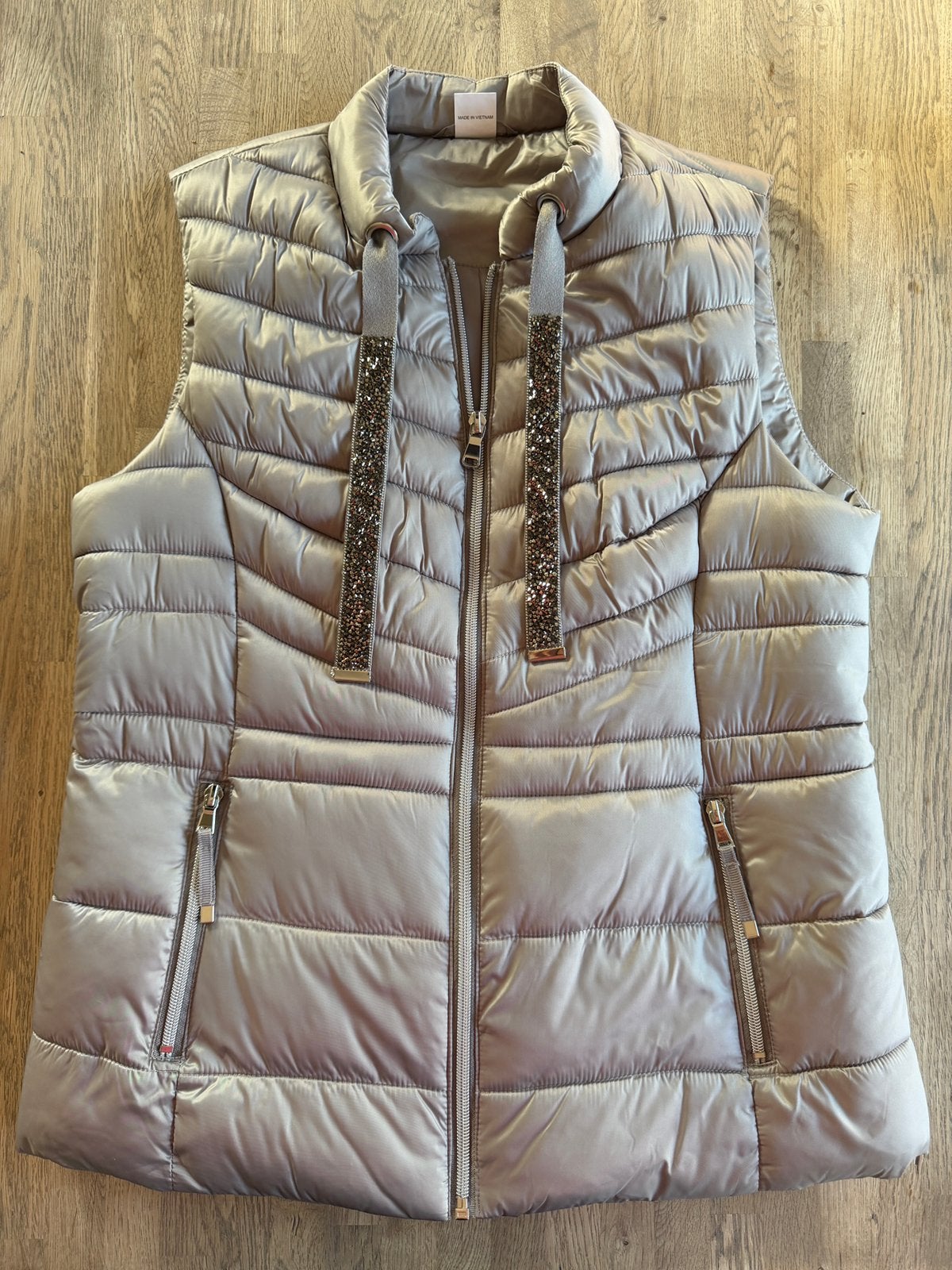 Bodywarmer maat 36 taupe grijs, Ophalen of Verzenden, Zo goed als nieuw, Maat 36 (S), Grijs