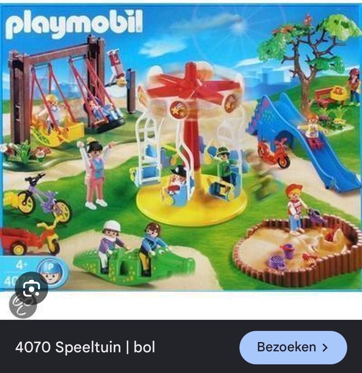 Playmobil 4070 Speeltuin met veel extra's, Complete set, Overige typen, Ophalen of Verzenden, Zo goed als nieuw