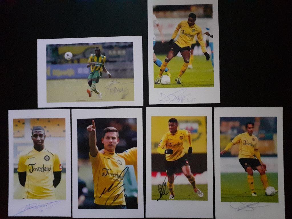 4 getekende foto's RODA JC, Ophalen of Verzenden, Zo goed als nieuw, Roda JC, Spelerskaart