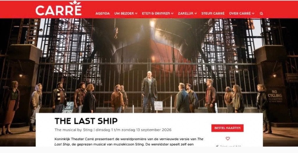 The Last Ship tickets, Ophalen of Verzenden