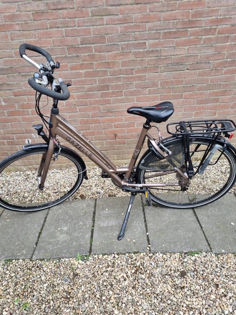 Gazelle damesfiets, Ophalen, 28 inch, Velgrem, Meer dan 20 versnellingen