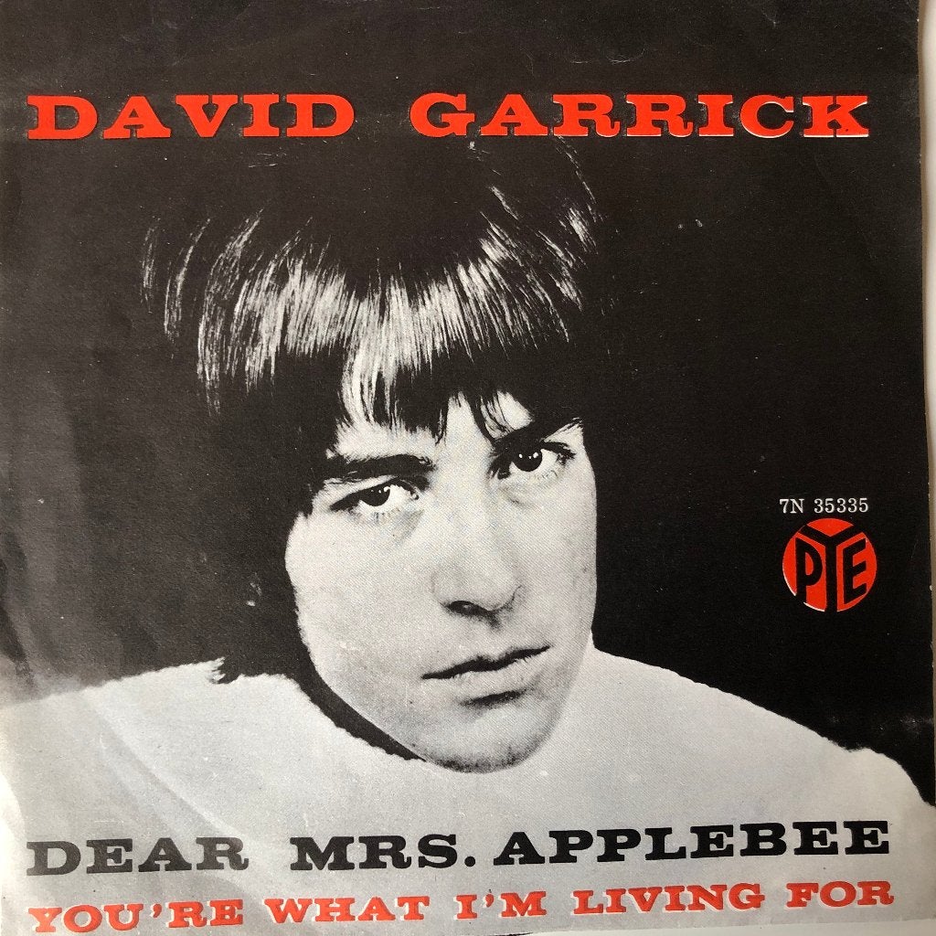 1966	David Garrick		Dear Mrs. Applebee, Fotohoes, 7 inch, Ophalen of Verzenden, Zo goed als nieuw