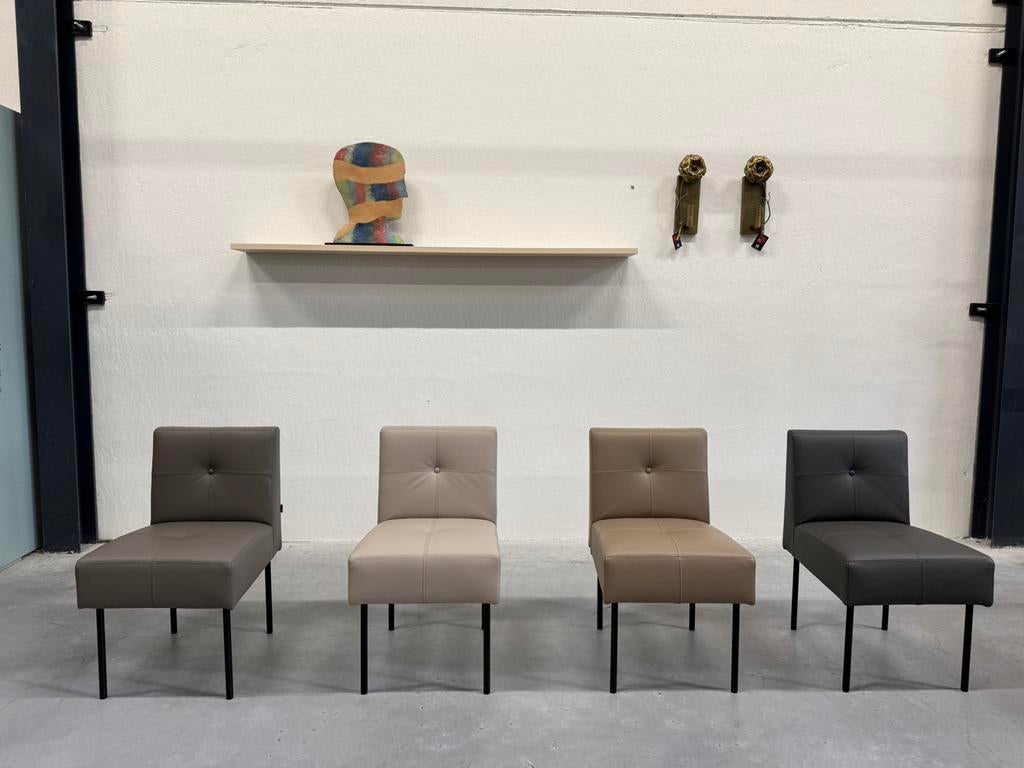 4 Nieuw Gelderland 7714 Knopenstoel Leer Design stoel