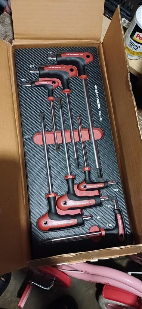 KRAFTWERK Torx T-greep schroevendraaierset (10-delig), Ophalen of Verzenden, Zo goed als nieuw