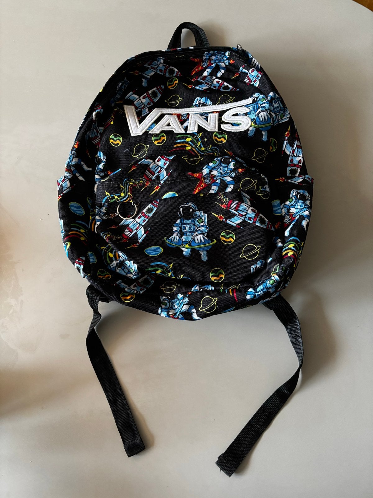 Vans rugzak met ruimteprint, Sieraden, Tassen en Uiterlijk, Overige merken, Gebruikt, 25 tot 40 cm, Ophalen of Verzenden